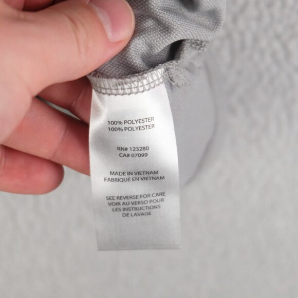 Travis Mathew Polo Mens Medium Gray Golf Performance Knit Stretch Preppy - Picture 8 of 9